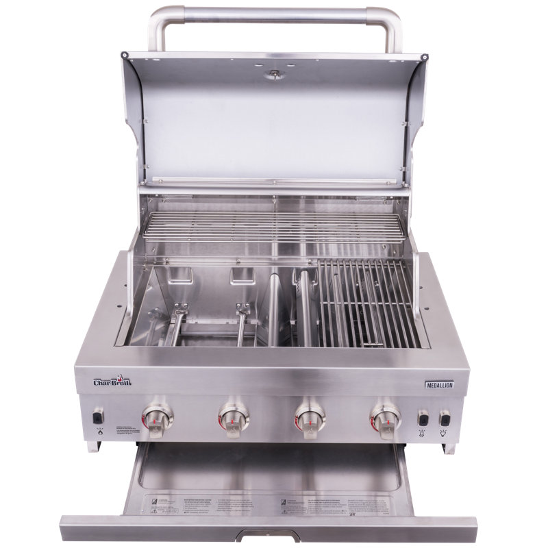 CharBroil 34.6" Stainless Steel DropIn Grill Wayfair